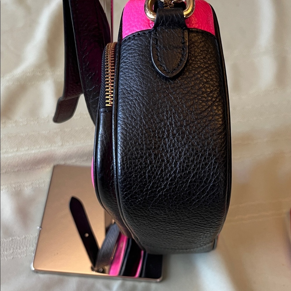 Coach Fuchsia and Black Crossbody Bag - Picture 13 of 13